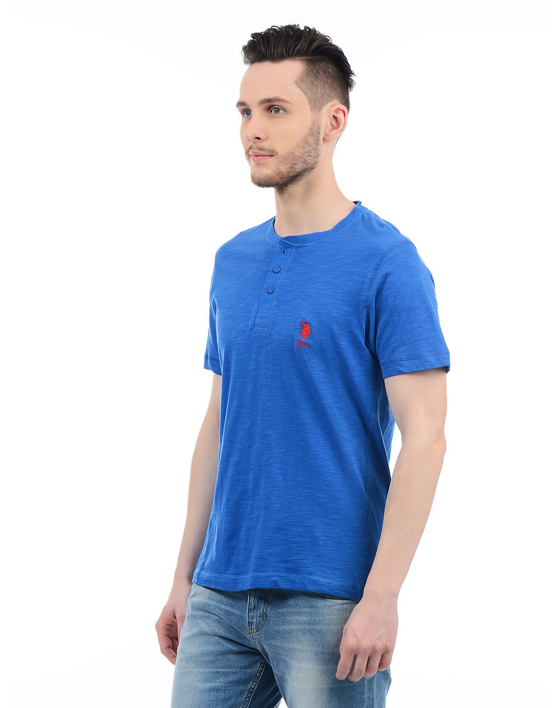 U.S. Polo Assn. Men Solid T-Shirt